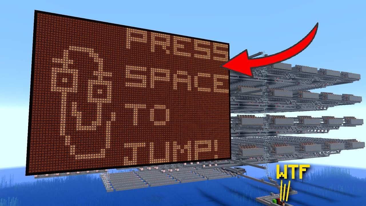 YouTube post by @PhoenixSC for Makeship. Caption reads: I built Clippy. With redstone. In survival..