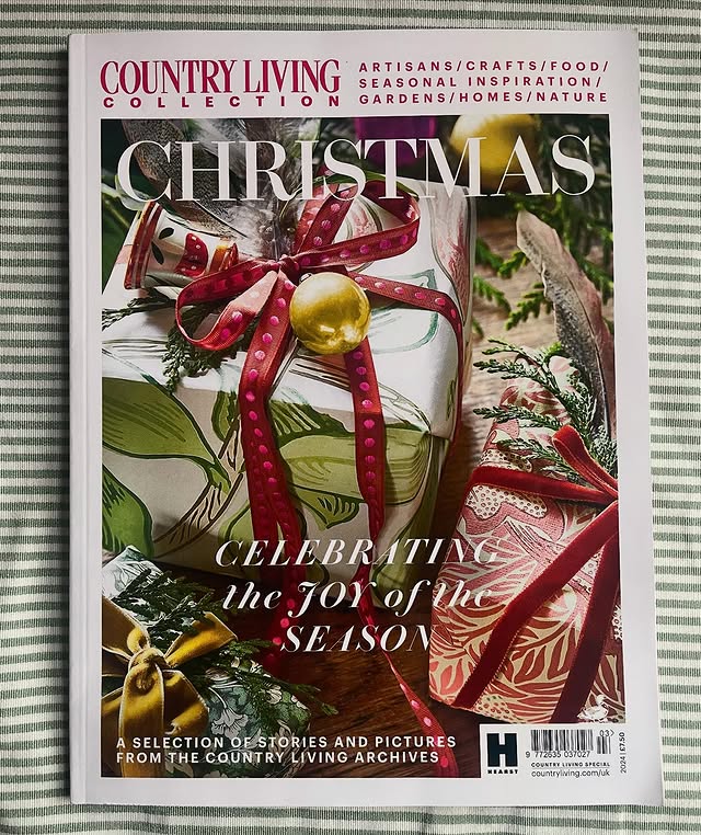 Instagram post by @selinalake for Country Living. Caption reads: COUNTRY LIVING CHRISTMAS - The @countrylivinguk....