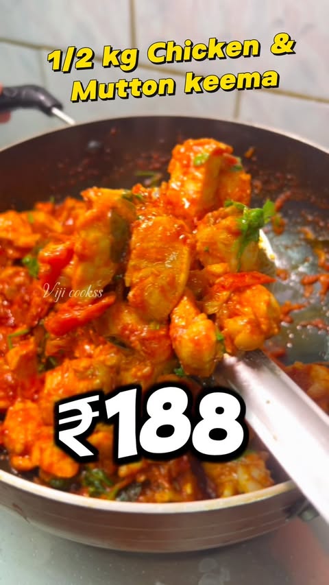 Instagram post by @viji_cookss_ for freshtohome. Caption reads: [...] Rs 188 only after receiving cashback....
