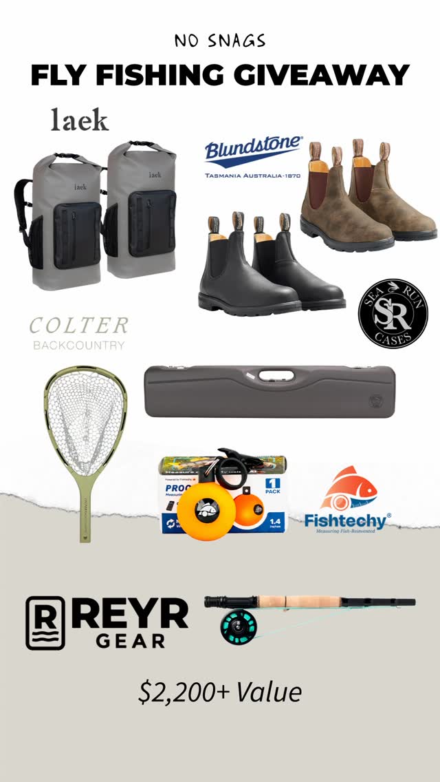 Instagram post by @reyrgear for Blundstone. Caption reads: Tap the link in bio to sign up! The giveaway ends....