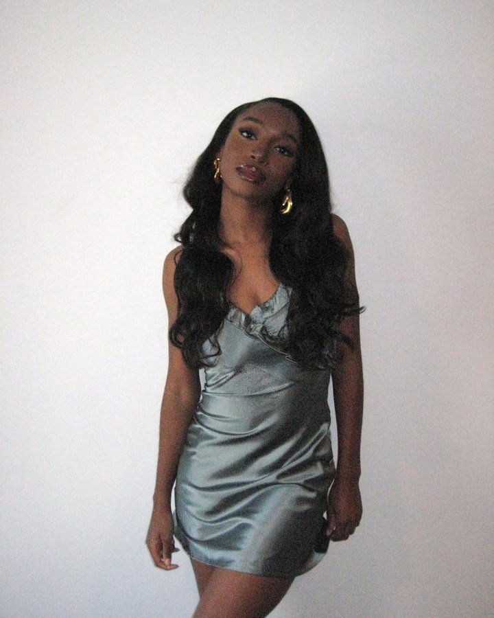 Instagram post by @cocochinelo for Nasty Gal. Caption reads: [...] from the @nessabarrett collection with....