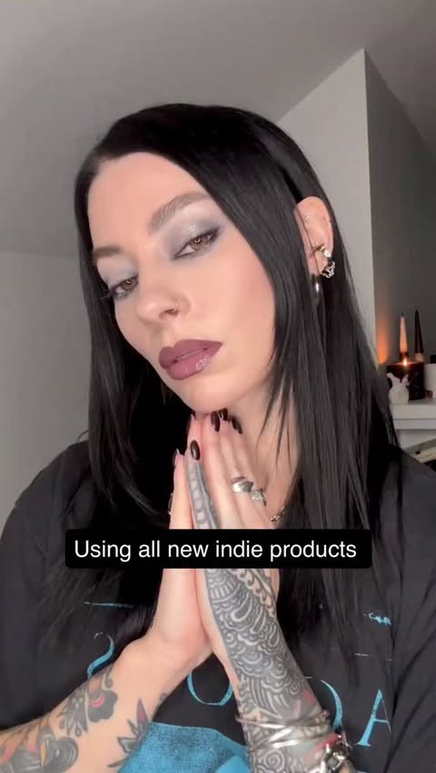 Instagram post by @jessicahazemua for NABLA Cosmetics. Caption reads: Using all new indie beauty products for this soft....