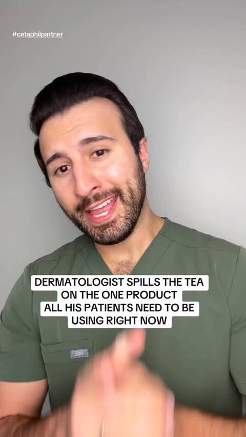 Instagram post by @dr.tomassian for Cetaphil. Caption reads: [...] is a dermatologist favorite is the @cetaphil....