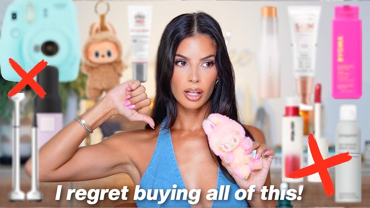 YouTube post by @laura88lee for Lunar Beauty. Caption reads: 20 Products I Regret Buying This Year.
