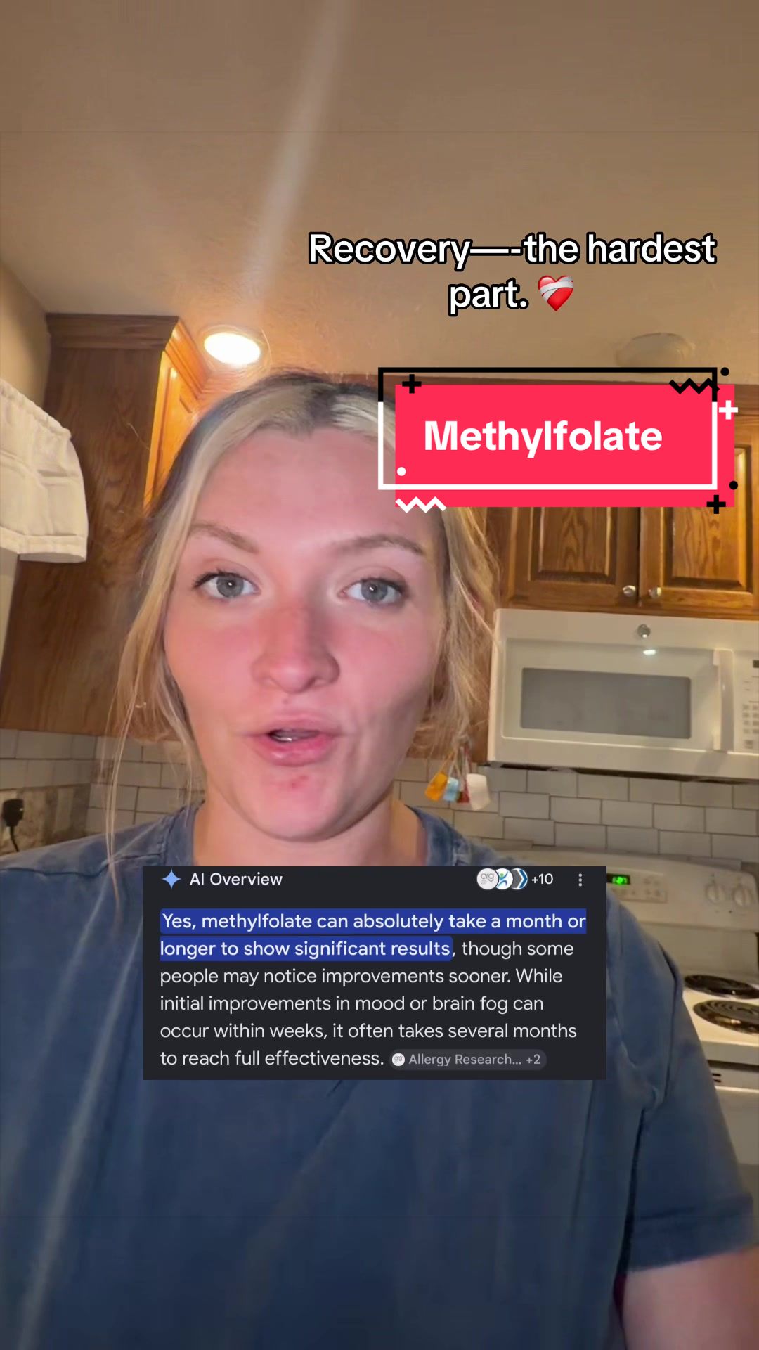 TikTok post by @sassysouthernmouf for Triquetra Health. Caption reads: Replying to @Christin Turner Recovery is hard. And....