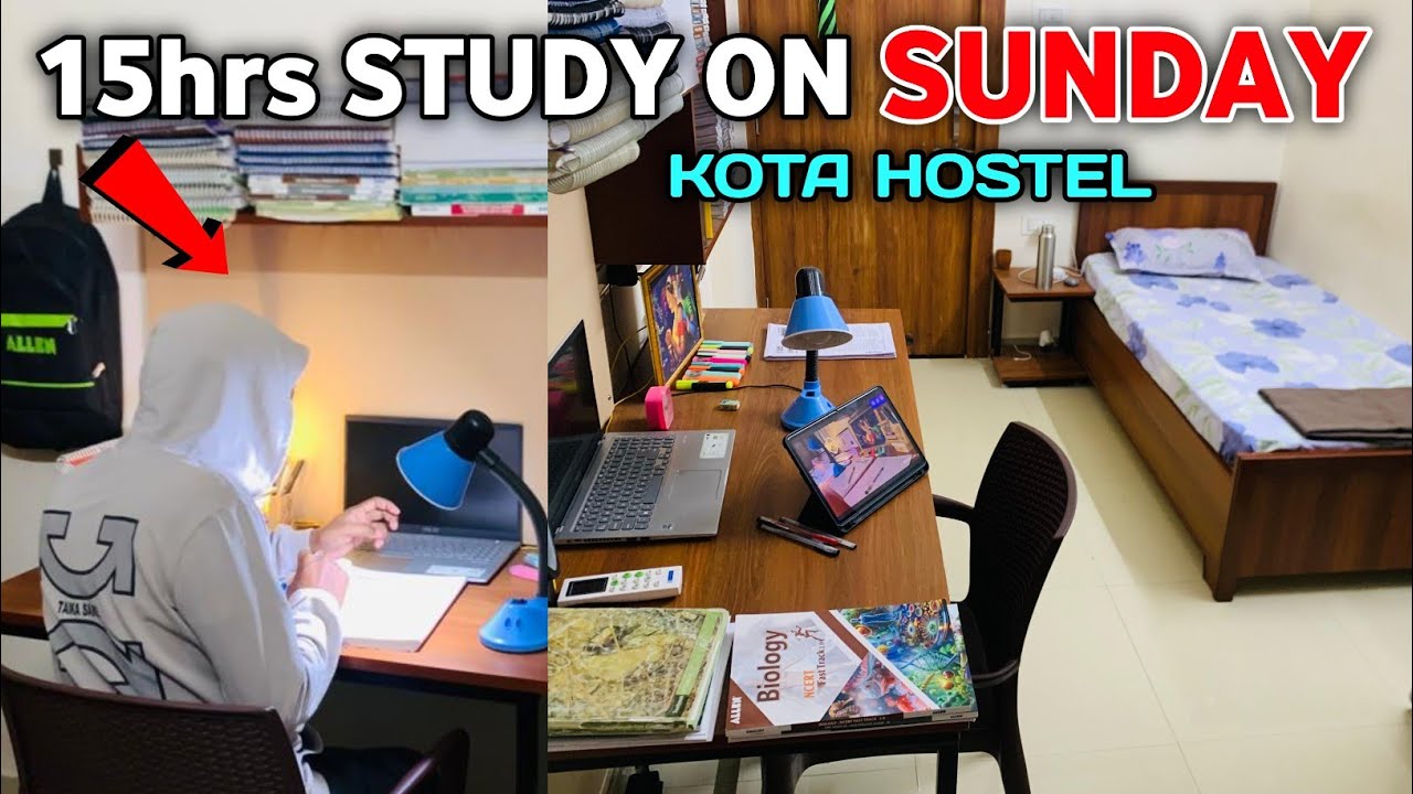 YouTube post by @PYQNEET-JEE for Testbook. Caption reads: 15Hrs STUDY VLOG ✨ | MOTIVATION FOR STUDY | KOTA....