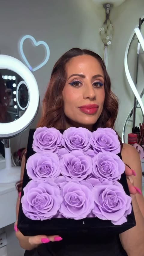 Instagram post by @makeupbysharonjoy for Rose Forever. Caption reads: Rose Forever New York forever roses will make the....