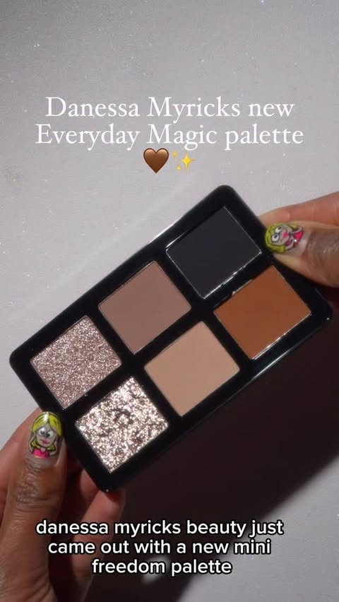 Instagram post by @glamsmitty for Danessa Myricks Beauty. Caption reads: Danessa Myricks Beauty Everyday Magic Palette🤎✨....