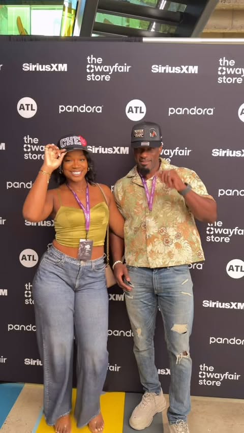 Instagram post by @mrs.iheanacho for SiriusXM. Caption reads: [...] cloud 9 after meeting @6lack thanks to....