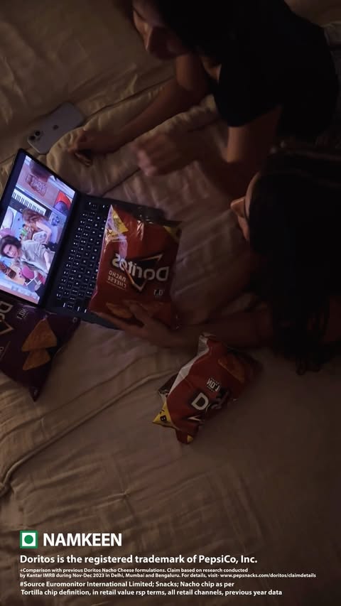 Instagram post by @_sannahbajaj for Doritos. Caption reads: [...] good vibes, and a little crunch of....