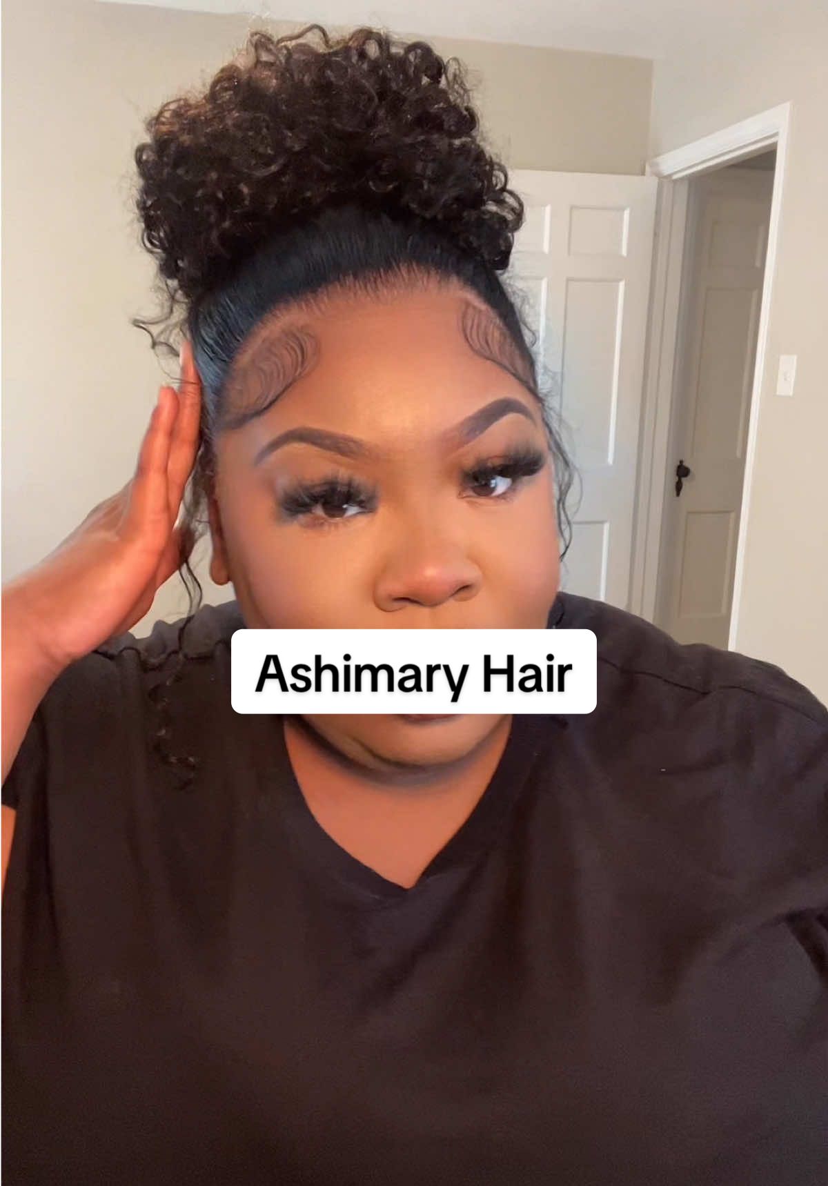 TikTok post by @lovenique219 for Ashimary Hair. Caption reads: @Ashimary Hair Beauty @Ashimarywig   #ashimaryhair....