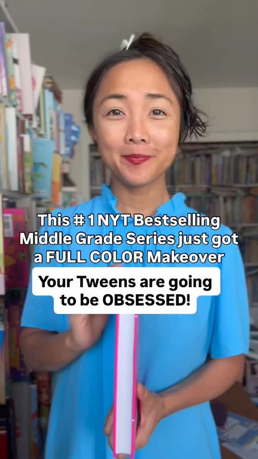 Instagram post by @maistorybooklibrary for Simon & Schuster. Caption reads: New school. New life. New drama.
Now in FULL....