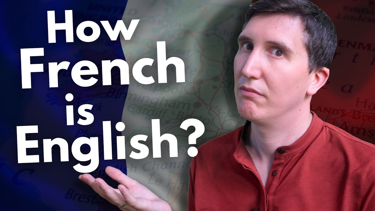 YouTube post by @RobWords for Lingoda. Caption reads: Is English just badly pronounced French?.