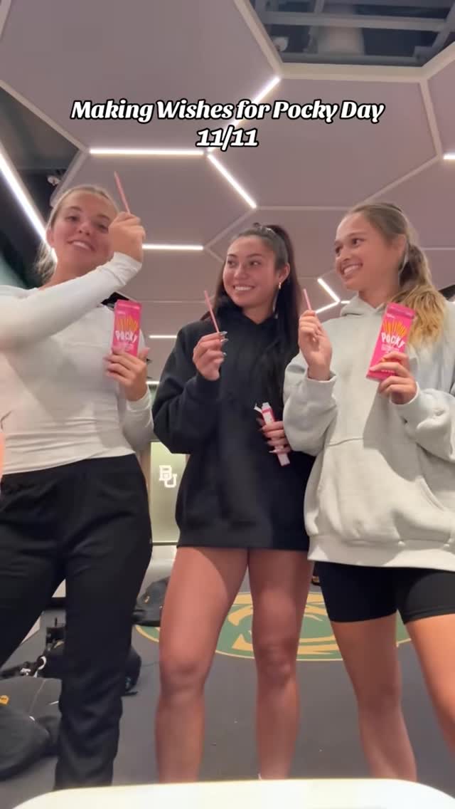 Instagram post by @tyler.isgrig for 98Strong. Caption reads: Making wishes for Pocky Day🥳🩷🩷 @pockyusa....