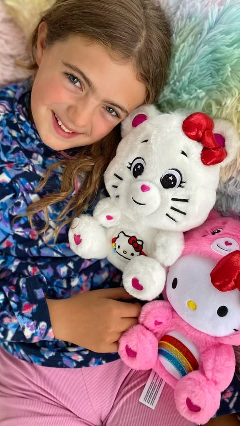 Instagram post by @justanormalmum_ for Care Bears. Caption reads: [...] the world have swapped wardrobes! 🥰 Care....