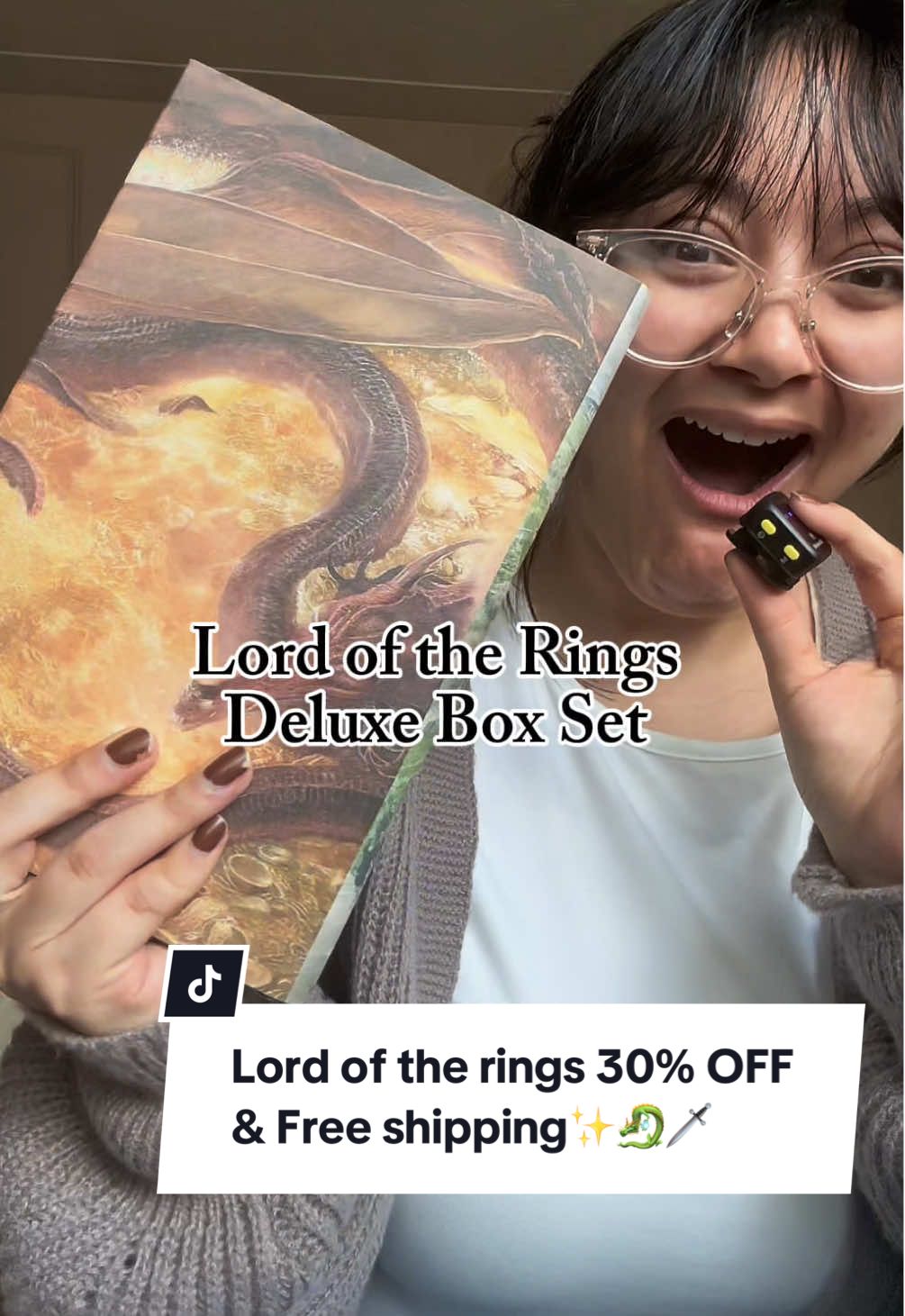 TikTok post by @lexy_gonzales for HarperCollins. Caption reads: [...] #booktok #fantasybooks @HarperCollins.