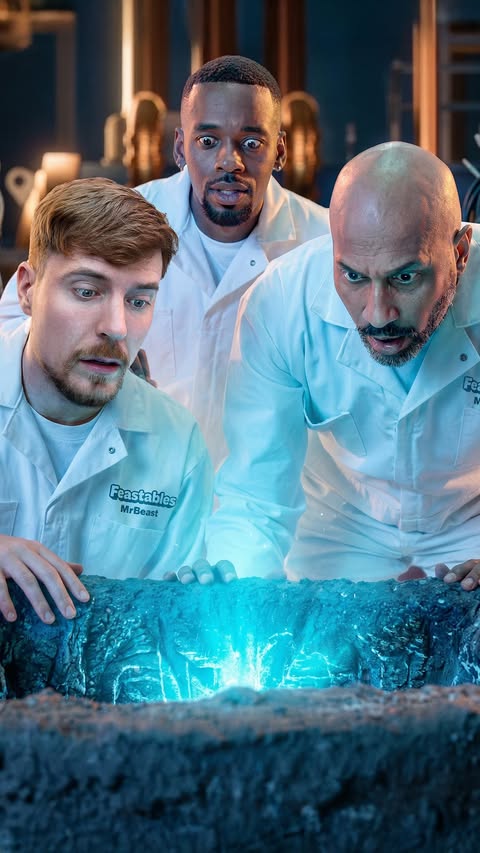 Instagram post by @mrbeast for Feastables. Caption reads: we partnered with the Super Mario Galaxy Movie!!!!....