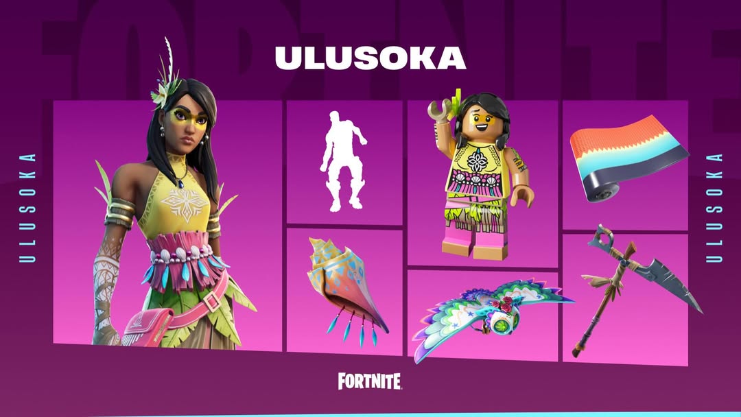 Instagram post by @ulusoka for Epic Games Store. Caption reads: IM IN @fortnite 🥹 Honored to be the FIRST....