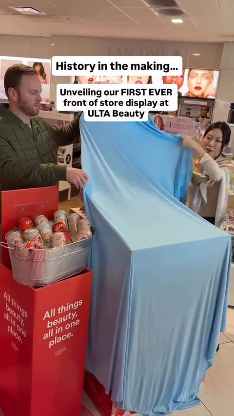 Instagram post by @priscilla.tsai for Cocokind. Caption reads: [...] FIRST EVER front of store display ft.....