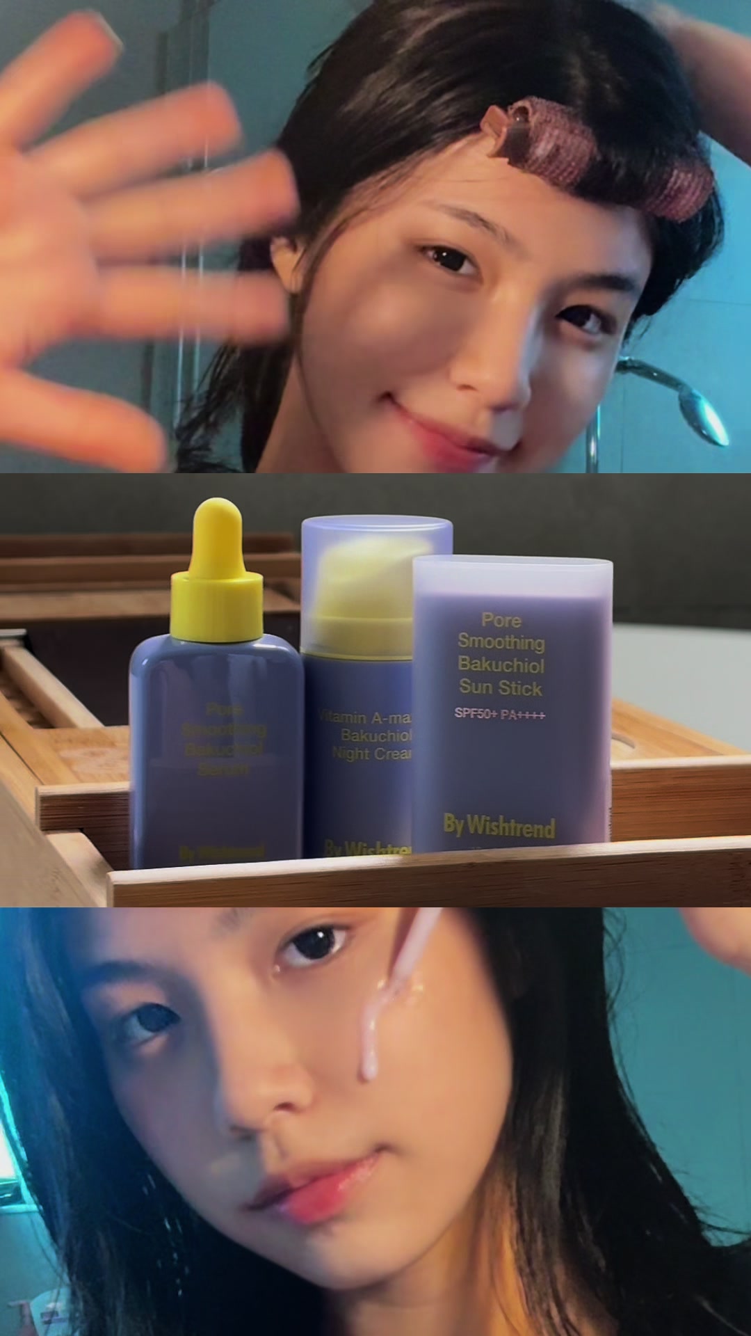 TikTok post by @tatiana_leanne for ByWishtrend. Caption reads: Skincare that speaks for itself! Sharing with you....