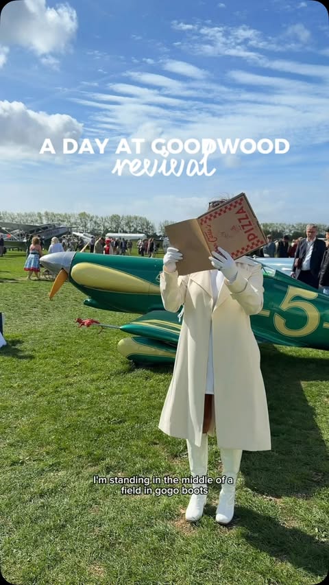 Instagram post by @tamsinamy for HSBC. Caption reads: [...] for the wonderful @goodwoodrevival with....
