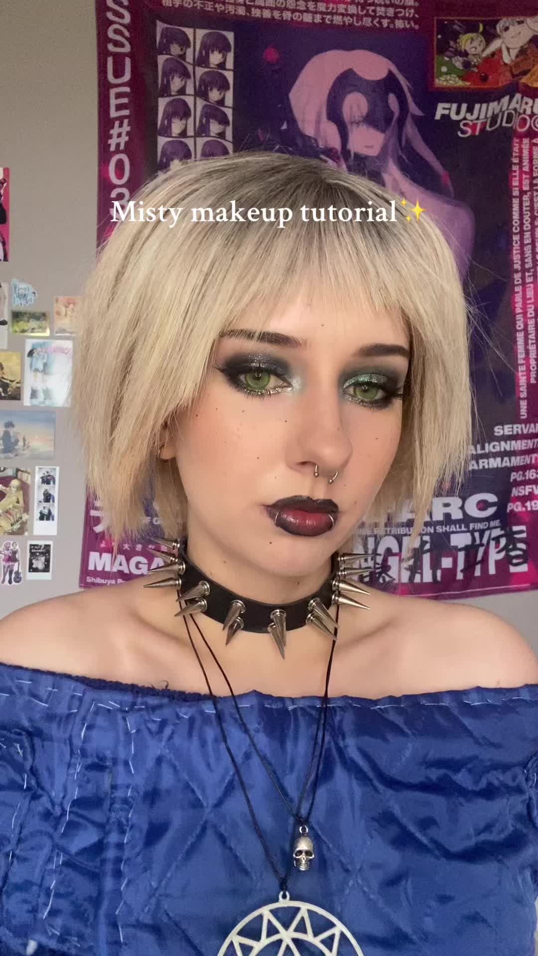 TikTok post by @romanycos for Trigwell Cosmetics. Caption reads: I’ve had a few comments about how I do my makeup....