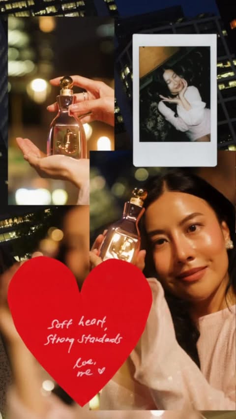 Instagram post by @savinachow for Jimmy Choo. Caption reads: [...] me. I Want Choo With Love 🩷 @jimmychoo....