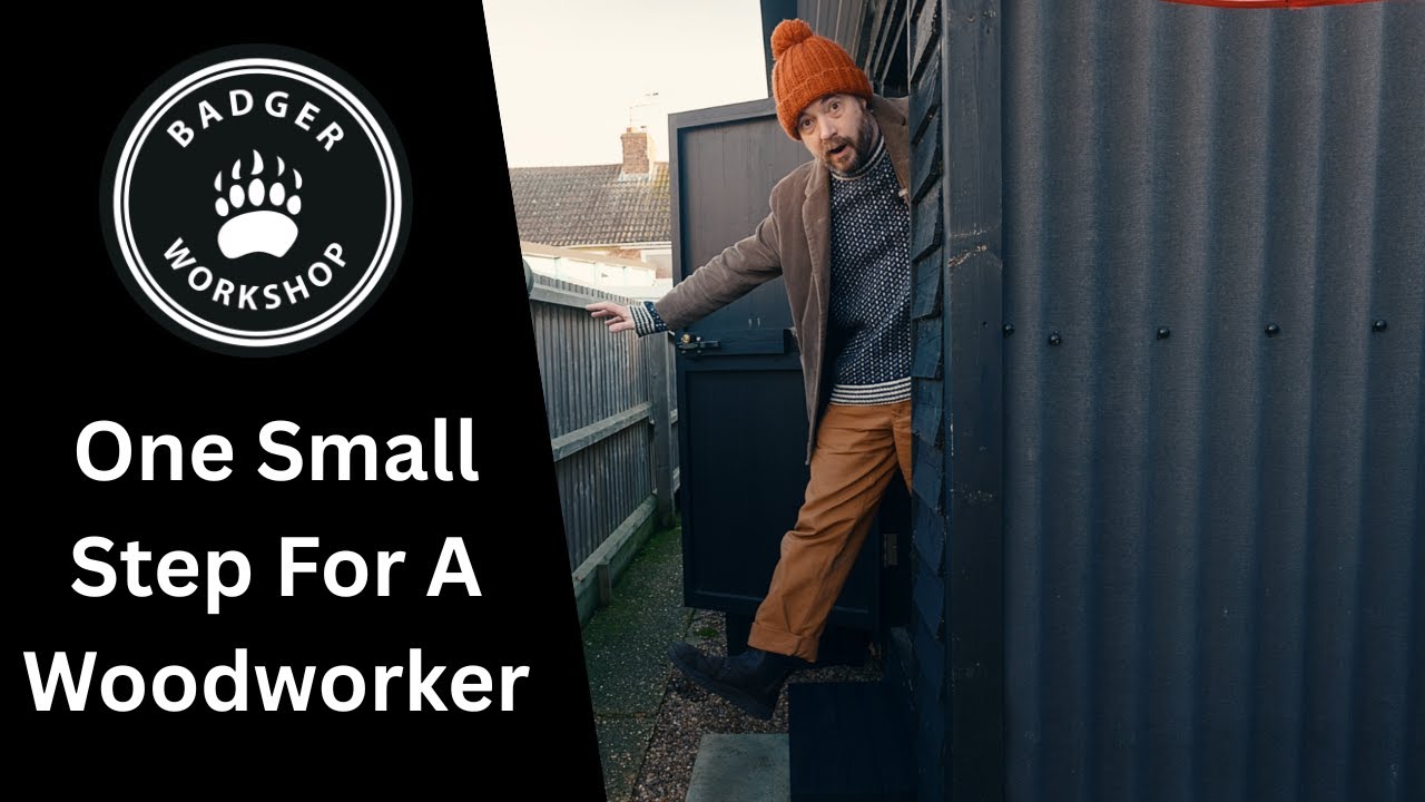 YouTube post by @Badgerworkshop for Olight. Caption reads: This Took Me Two Years To Fix. Adding a handy step....