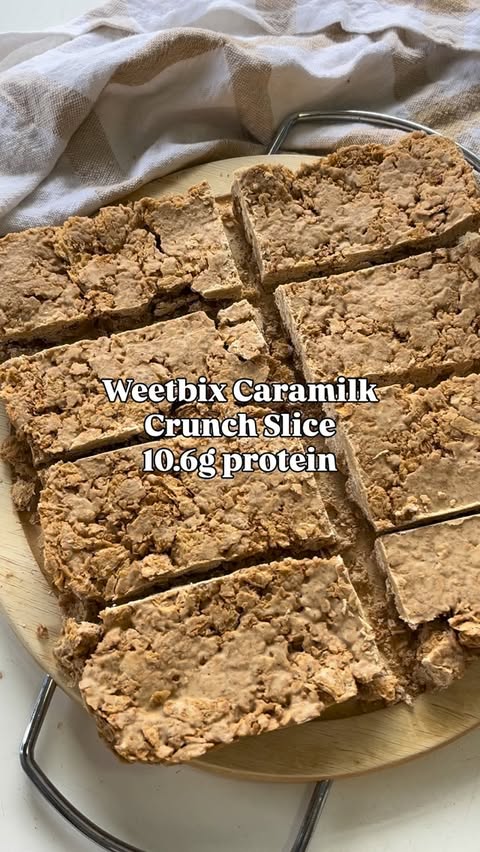 Instagram post by @she_snacks for Bulk Nutrients. Caption reads: Yep, crushed Weetbix everywhere, watch again if....