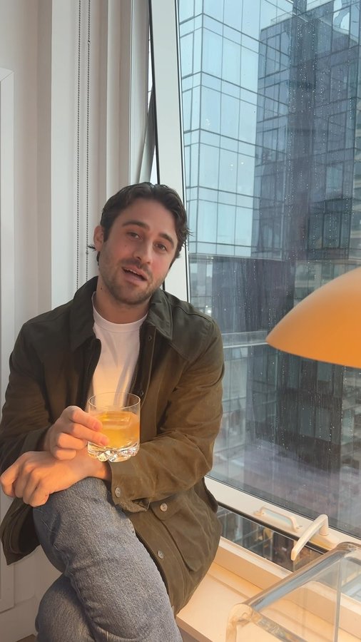 Instagram post by @greggrippo for On The Rocks Premium Cocktails. Caption reads: Enjoy this Holiday season, the RIGHT way. With an....