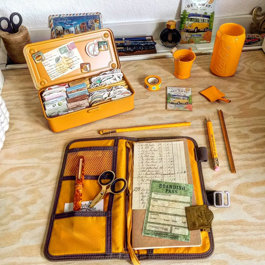 Instagram post by @my_travelers_notebook for Lochby. Caption reads: Love my @lochby gear so much! Perfect for travel,....