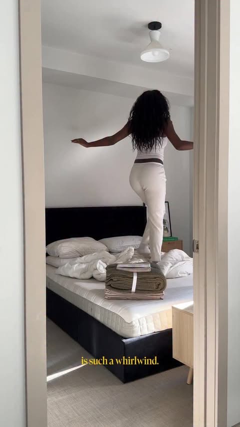 Instagram post by @itstaifaa for Brooklinen. Caption reads: #Ad Best in bed with @brooklinen 🤍. 
I’m learning....