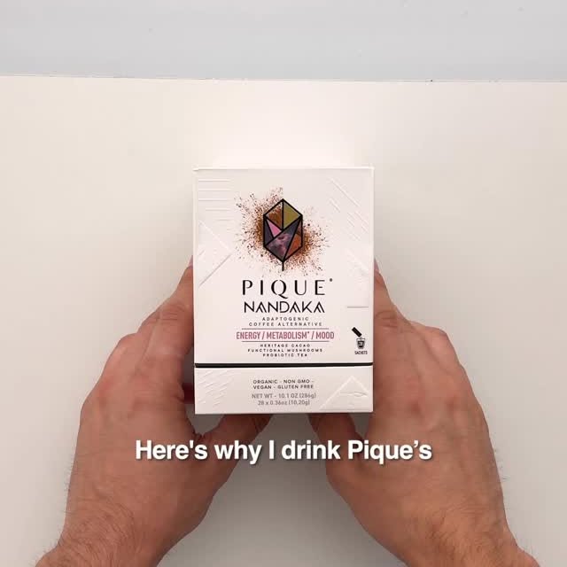 Instagram post by @thejosephabell for Pique Life. Caption reads: [...] nootropic blend called Nandaka from....