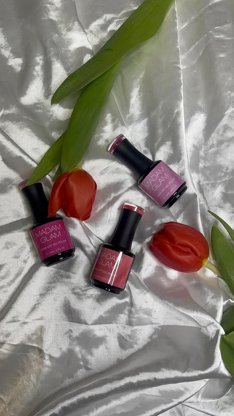 Instagram post by @irma_bruzaite for Madam Glam. Caption reads: [...] for 40% OFF your order #ad #madamglam....