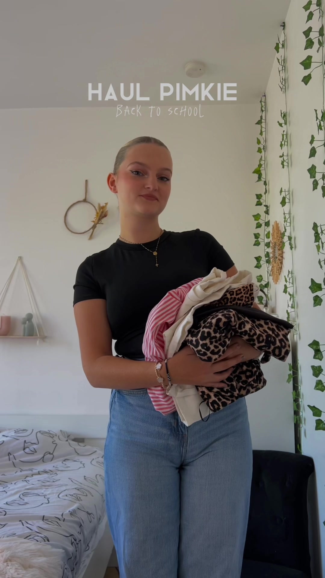 TikTok post by @luciehty for Pimkie. Caption reads: beaucoup trop fan✨ @Pimkie #pimkie #pimkiebackto....