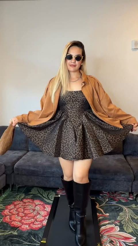 Instagram post by @azraagvncc for Cicybell. Caption reads: @cicybell.us 👗👒 Cozy, chic, and ready for the....