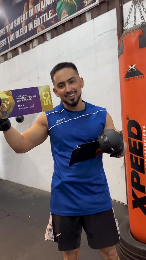 Instagram post by @endemolshineind for JioCinema. Caption reads: The game is about to get started 💪🏼💪🏼 #The50....