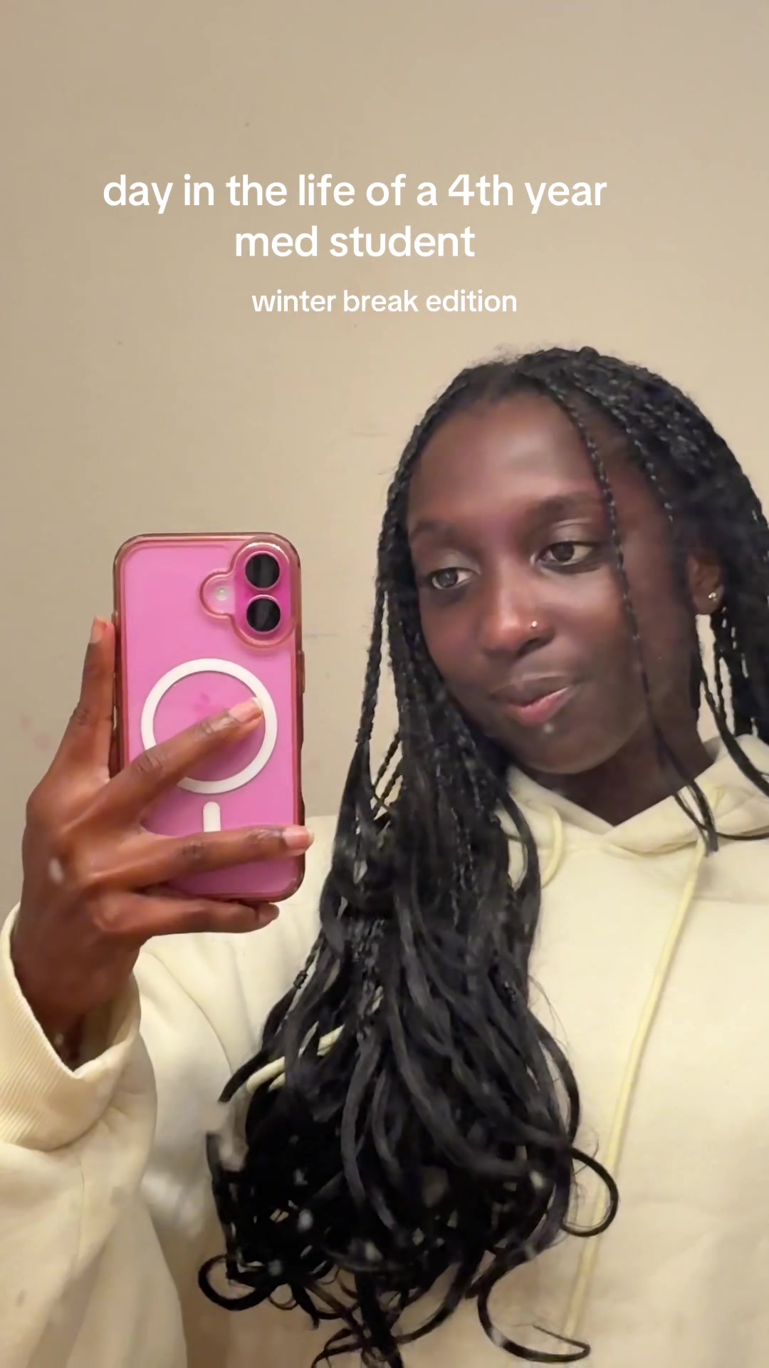 TikTok post by @liciugh for Max. Caption reads: #HBOMaxPartner  day in the life of a 4th year med....