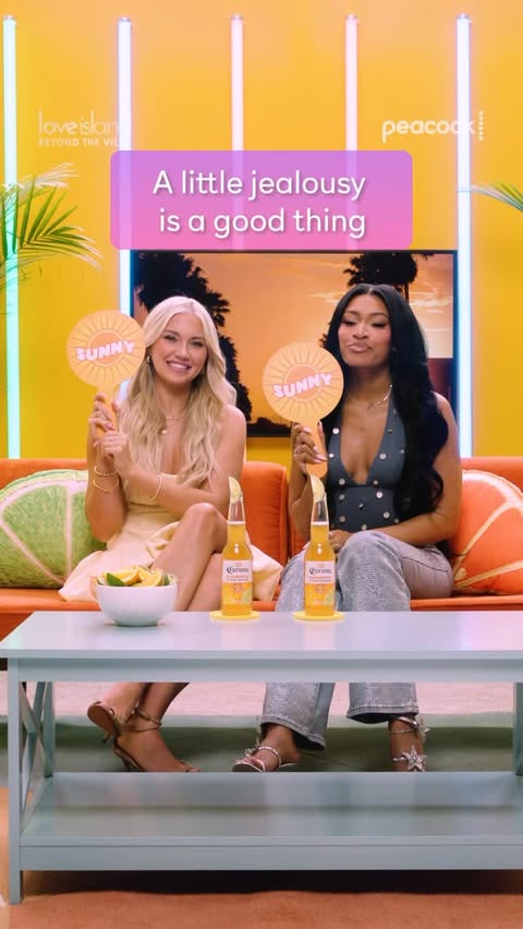 Instagram post by @lilbabyhann for Corona USA. Caption reads: [...] juicy 😏🍊 #SunbrewPartner #For21+....