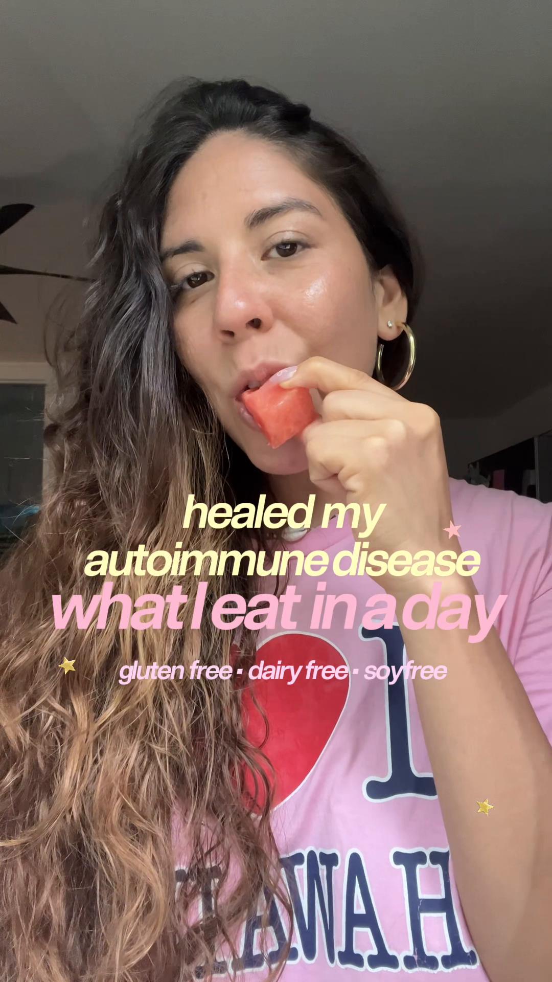 TikTok post by @christine.in.remission for Buoy Health. Caption reads: healing my autoimmune disease became so much....
