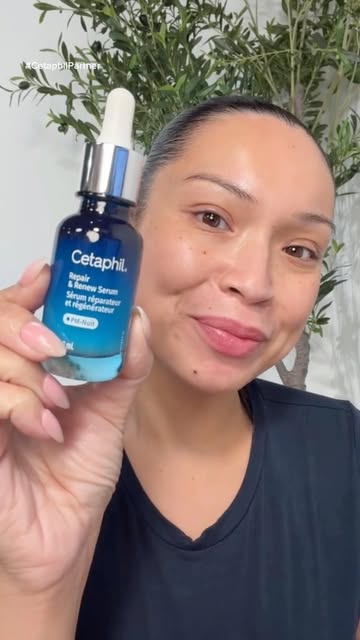 Instagram post by @glamzilla for Cetaphil. Caption reads: [...] day, Repairs by night I’ve been using....