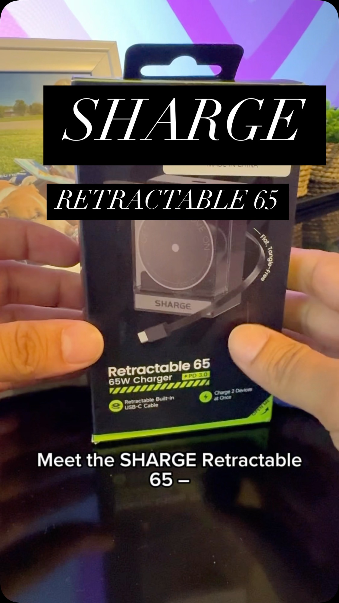 Instagram post by @bysibelceamerika for SHARGE. Caption reads: [...] Meet my new favorite tech essential: the....