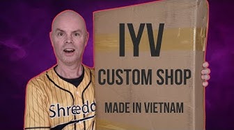 YouTube post by @thebaldshredder for SIT Strings. Caption reads: $200 for my latest custom order and it's AWESOME!....