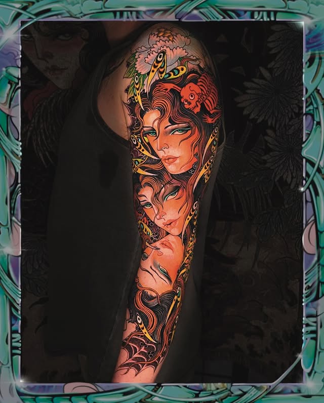 Instagram post by @missorangetattoo for EZ Tattoo Supply. Caption reads: And the final @missorangetattoo from Sydney....