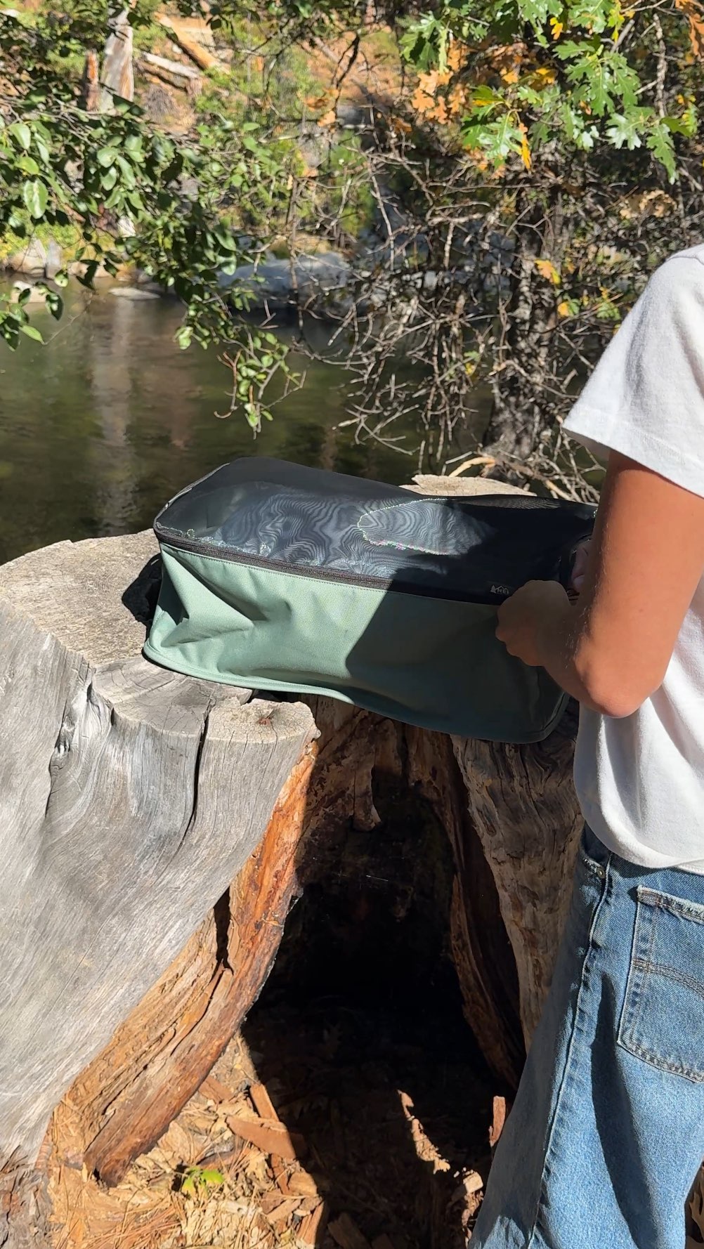 Instagram post by @siececampbell for REI. Caption reads: @rei Co-op gearing me up for the fall adventure....