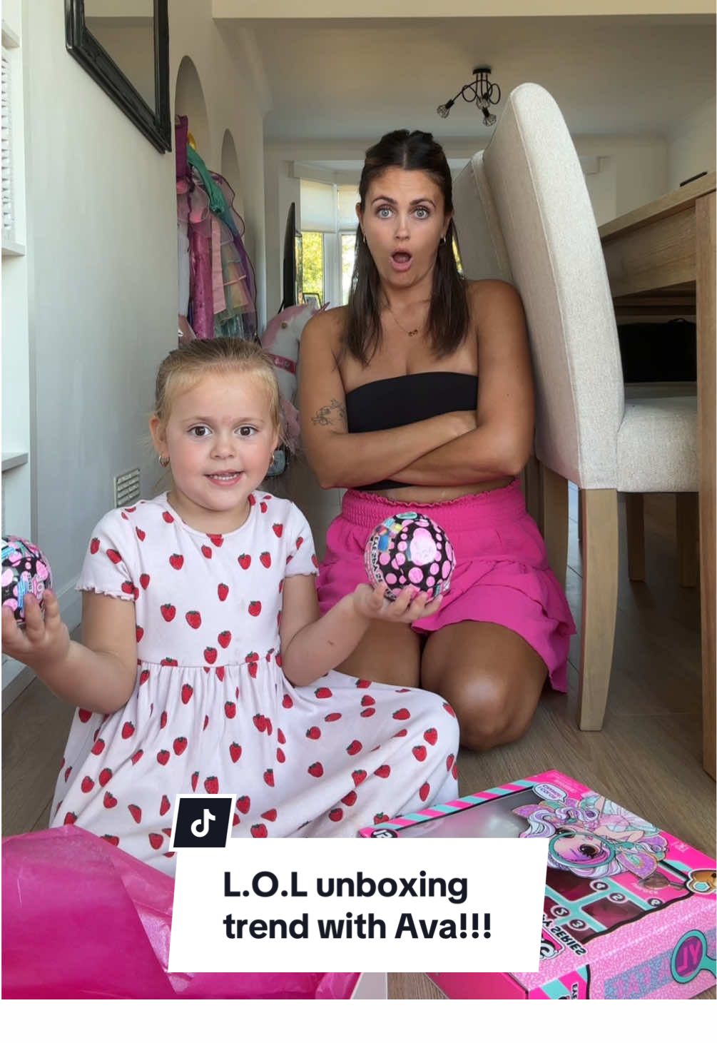 TikTok post by @leanneschapman for lolsurprise. Caption reads: Leave her a nice comment everyone 😉 this trend is....