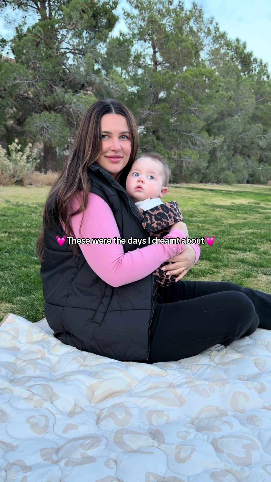 TikTok post by @kokohux for Momcozy. Caption reads: Adventures with my long awaited little....