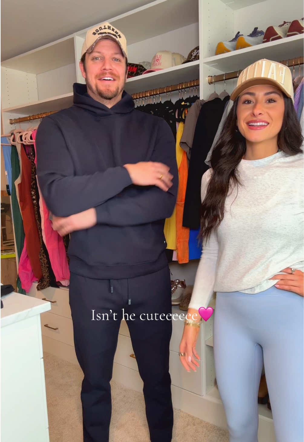 TikTok post by @taylorbatoria for BYLT Basics. Caption reads: Hubby Fully styled by @BYLT Basics and doesn’t he....