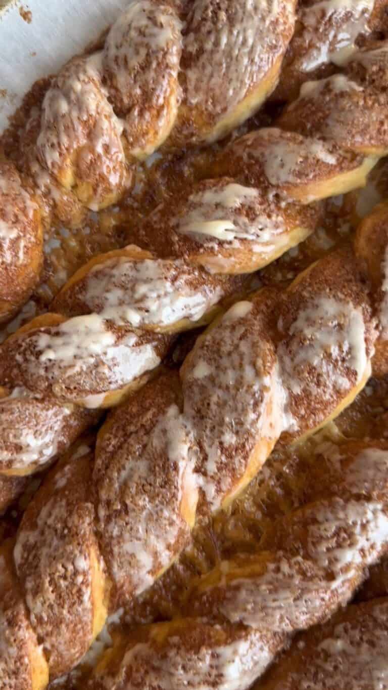 Instagram post by @dee_and_sweets for Lactaid. Caption reads: #Lactaid_partner These Cinnamon Twists are....