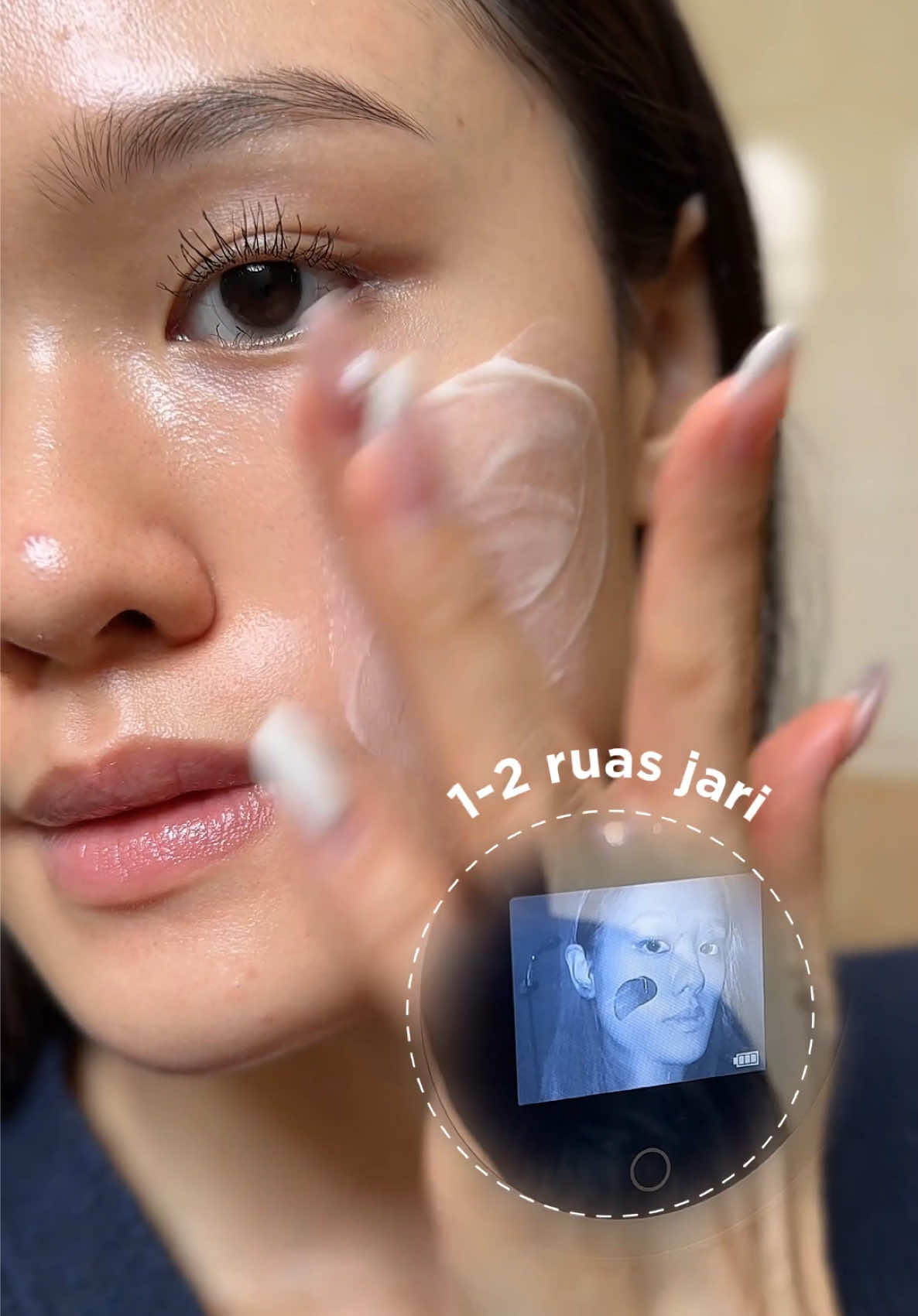 TikTok post by @belzkys for Bioré. Caption reads: Idol-level glow achieved on a budget ✔️ Japan's....